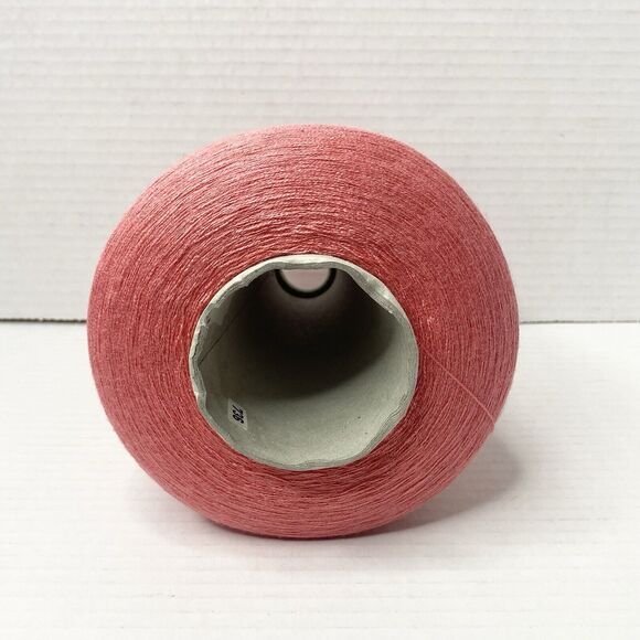 Bramwell Silky Knitting Machine Yarn Cone 100% Acrylic Coral weight 1LB 5.4oz - Picture 3 of 4
